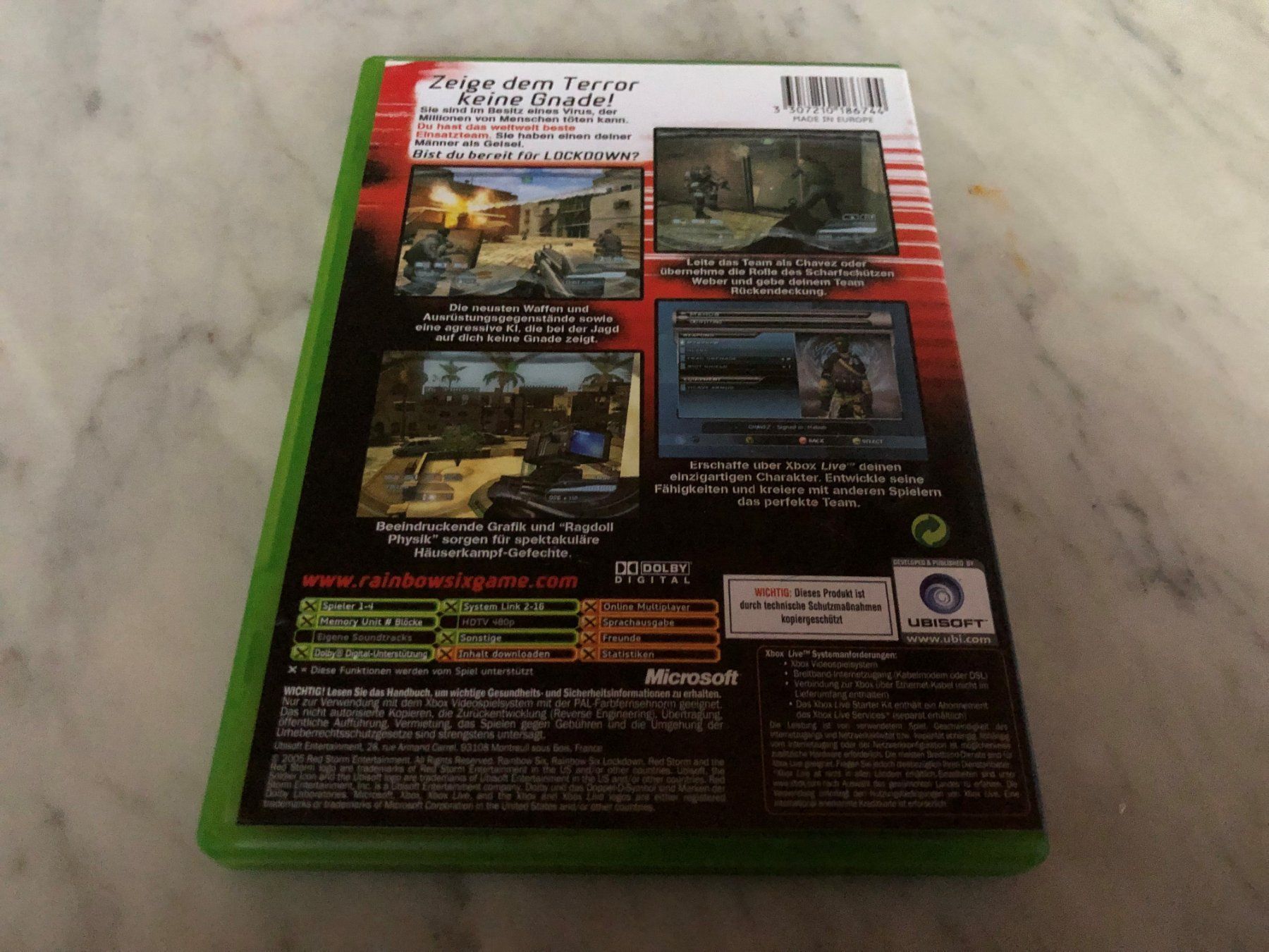Microsoft Jeux: RAINBOW SIX LOCKDOWN SPIEL FÜR XBOX – D'occasion à hägendorf par twilightprincess 1