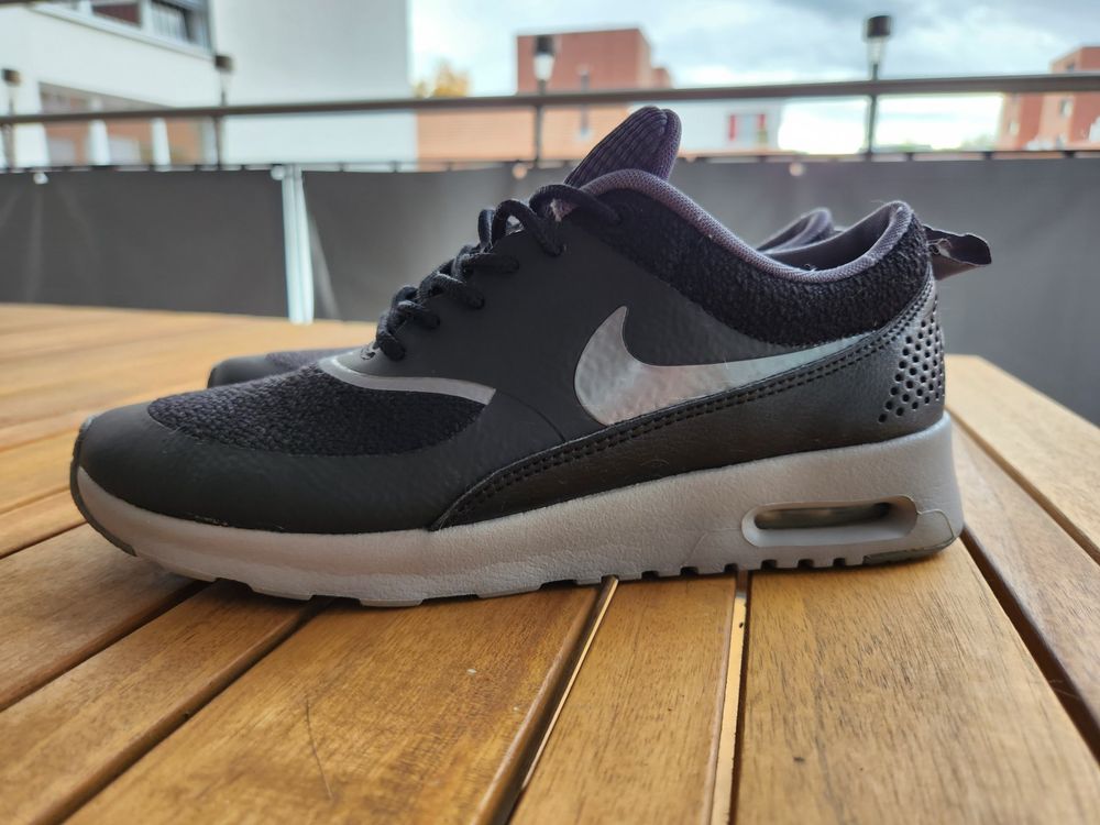 Nike thea cheap schwarz grau