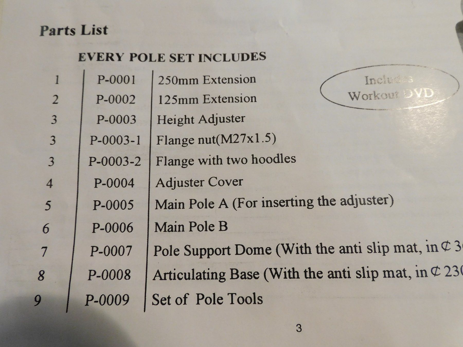 Hometrainer: Pole Dance - Pole Stange Pole Height Calculator – Usato da Sursee venduto da 76 3