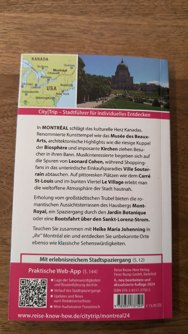 Bücher: City Trip Montréal Reiseführer – Gebraucht aus Finstersee von Selina1029 1