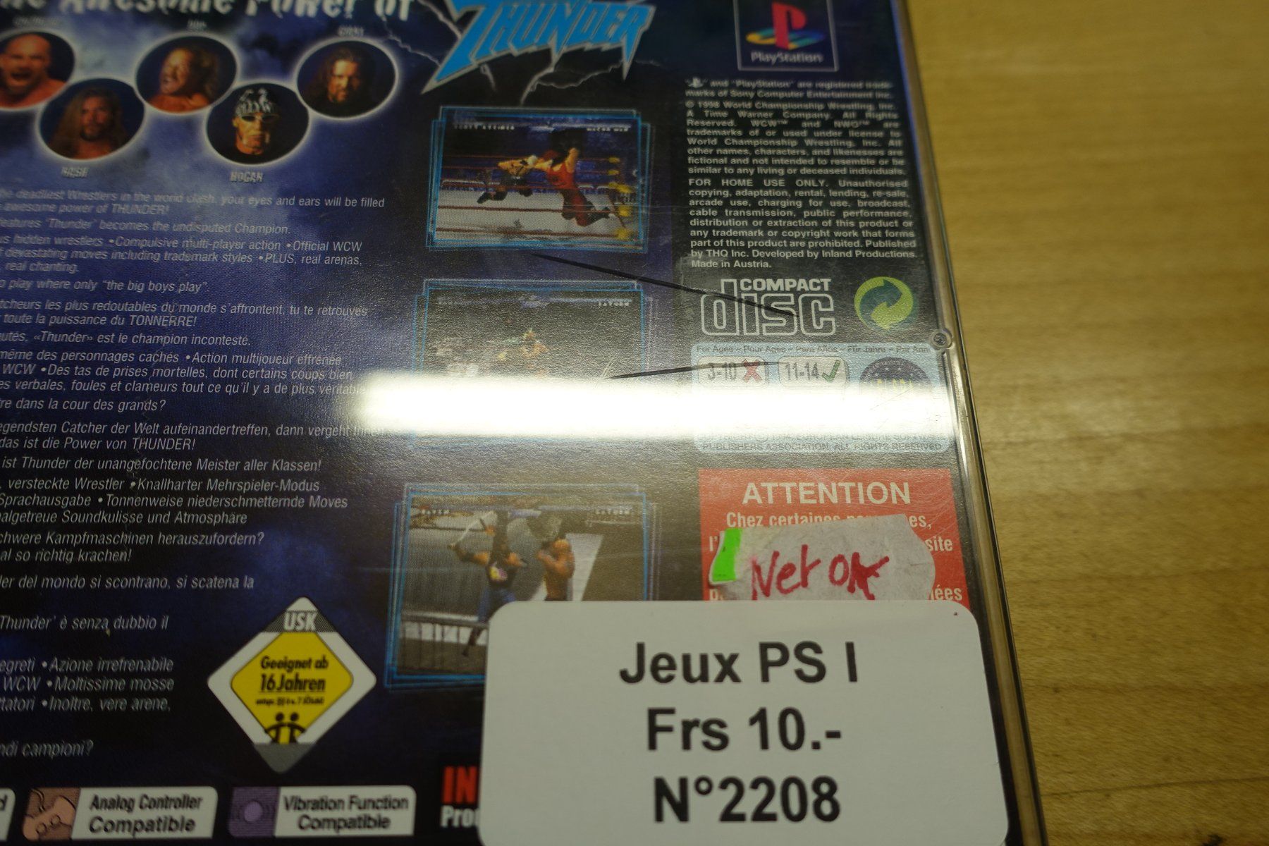 Sony Giochi: WCW/NWO Thunder – Usato da Steinach venduto da Gamecet 3