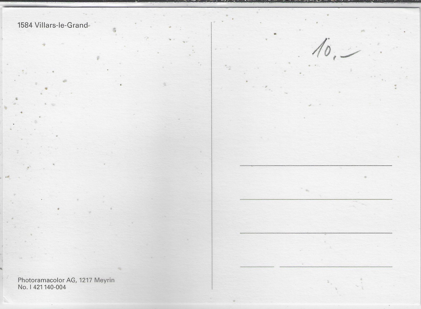 Cartoline postali: Villars-le-Grand - Vue aerienne – Usato da Ettingen venduto da Kartenplanet 1