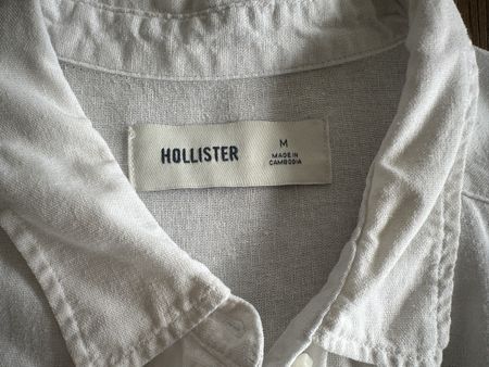 leinenbluse von hollister, grösse m
