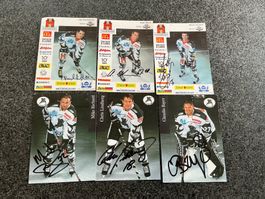 6 Eishockey Autogrammkarten SCRJ 1999/00 gebraucht