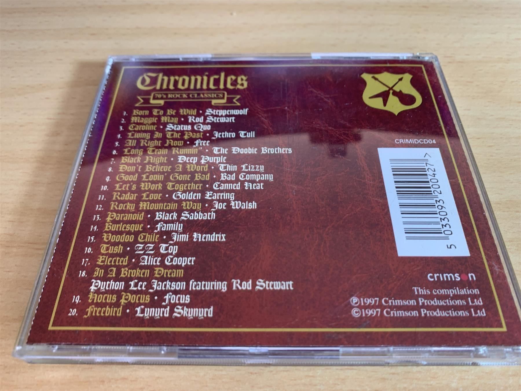 CD: Chronicles - 70's Rock Classics – Usato da Rikon im Tösstal venduto da Alpenmutz 1