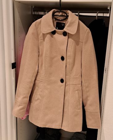 Tally Weijl Kurzmantel, beige, Grösse 34,  Top Zustand!