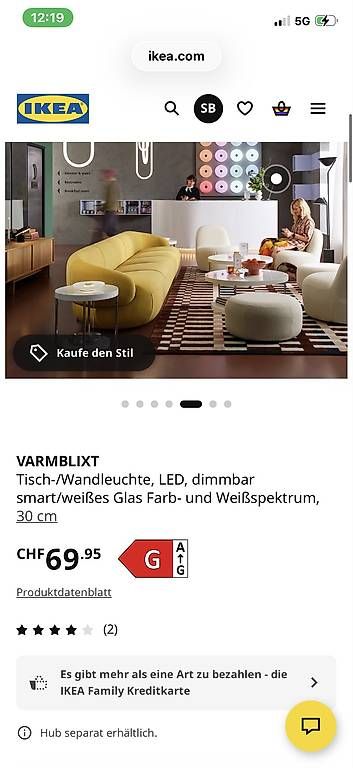 Ikea Lampade: Neu! Ikea varmblixt lampe – Nuovo (secondo la descrizione) da Dübendorf venduto da rocki07 3