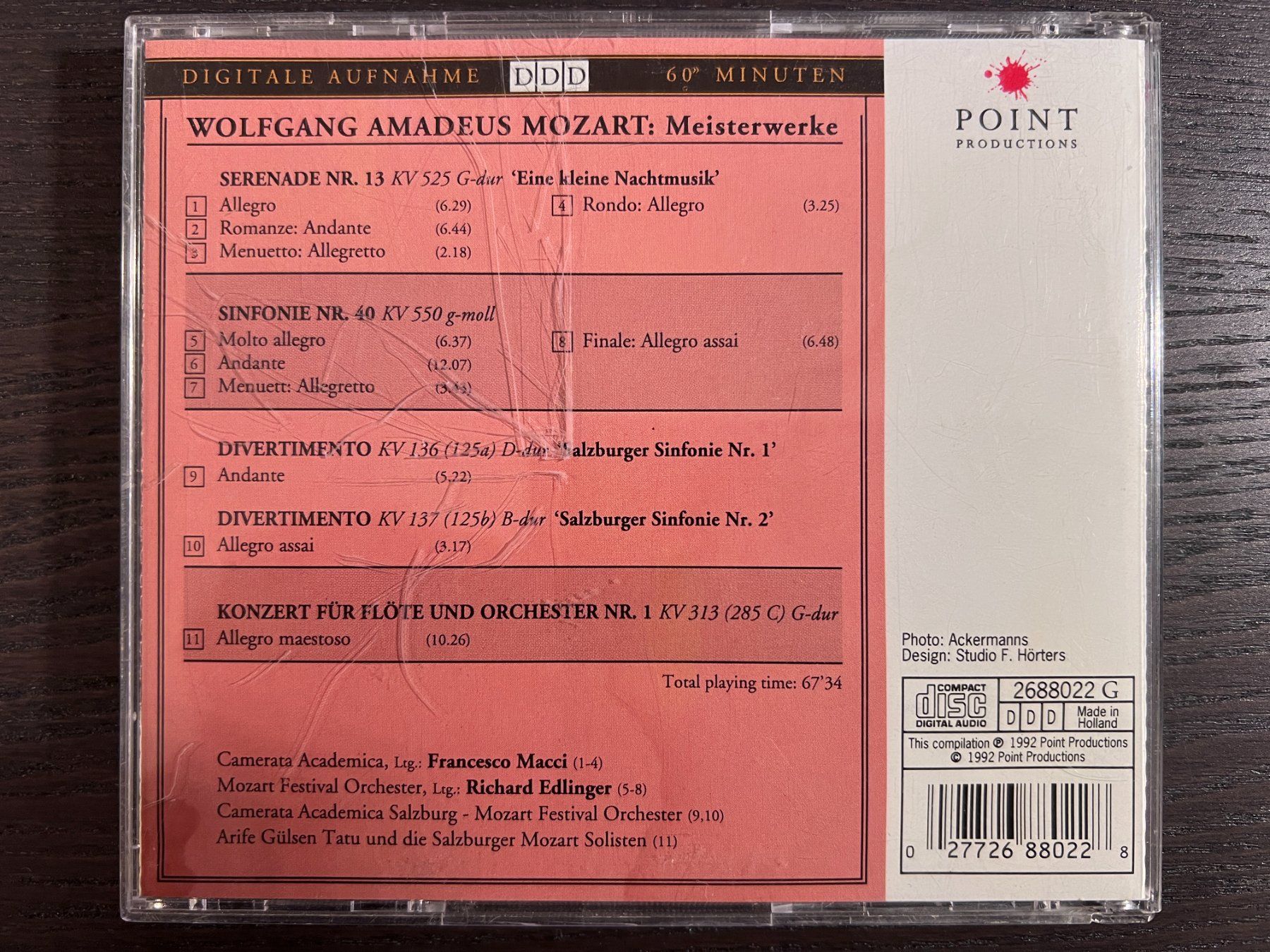 CD: Mozart Meisterwerke – Usato da Zürich venduto da MusikFreunde 1
