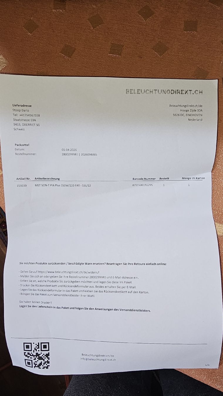 Philips Lampen: Natriumdampflampe – Neu (gemäss Beschreibung) aus Oberriet SG von stoopdario 1