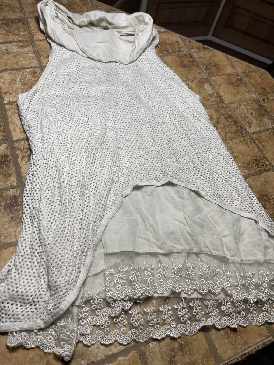 Camicette: Glamour Camicia lunga-cotone e pizzo-tg M/L👌per feste – Nuovo (secondo la descrizione) da Gordevio venduto da LanaZimm