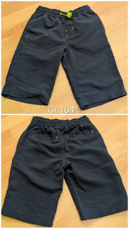 Kinder Shorts Grösse 104 dunkelblau