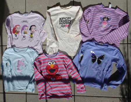 9 Langarm Shirts Gr 122 128 134 K-Pop Demon Saja Boys Elmo