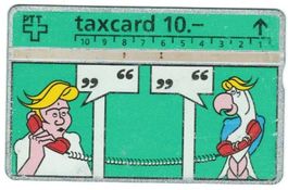 Taxcard 209L_31464 Schweizer Familie grün 350 Ex