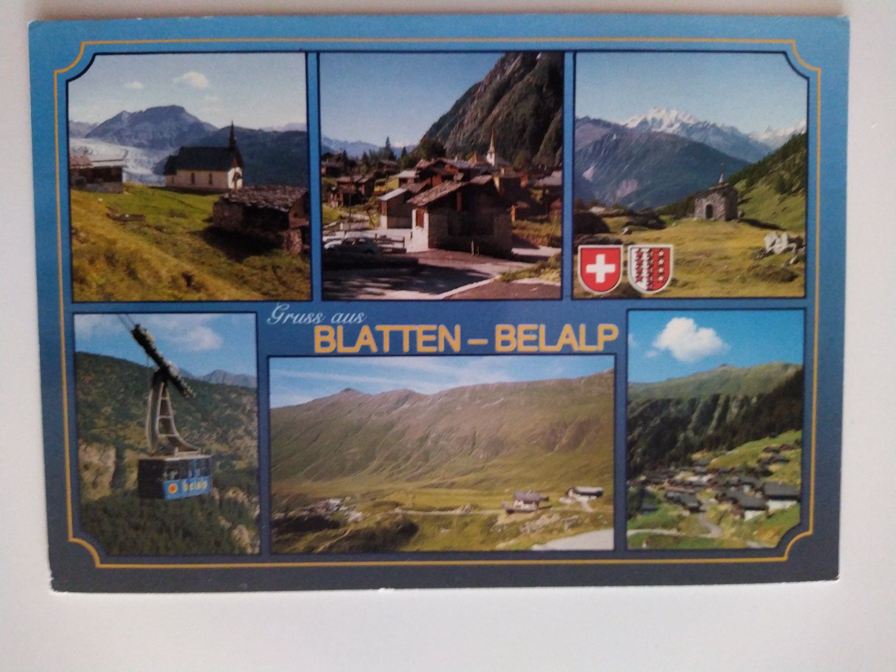 Cartoline postali: "Gruss aus Blatten-Belalp" Wallis dat. 1987 – Usato da Ohmstal venduto da Lebensfreude05
