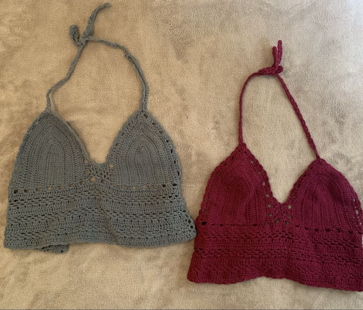 Tops: 4 Hand Crochet/Gehäkelte Bikini Tops – Gebraucht aus Verbier von pat_q5hr 1