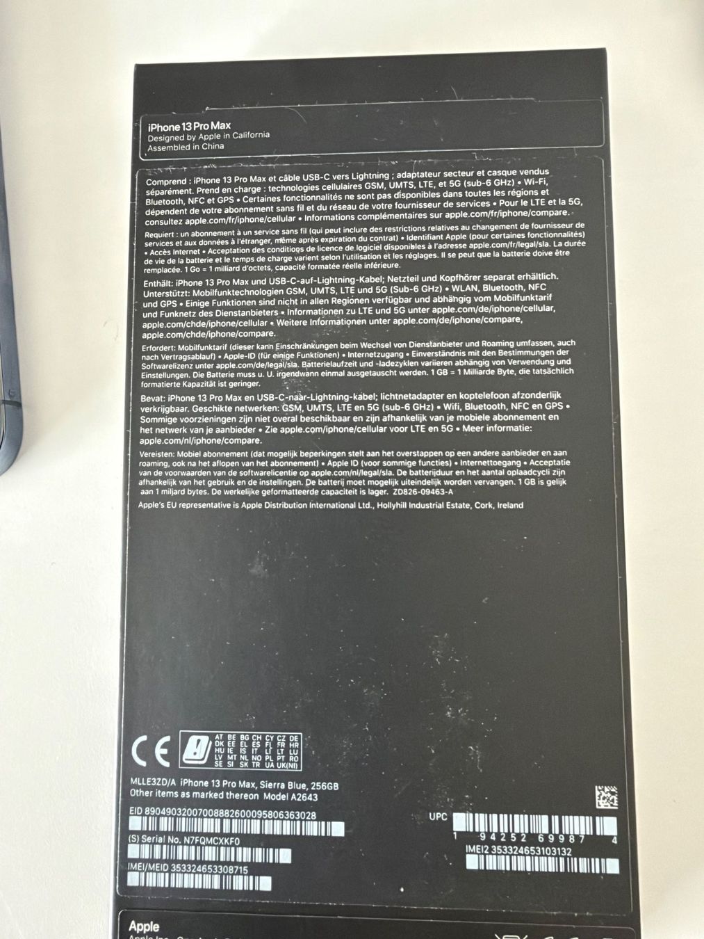 Apple Telefoni cellulari / Smartphones: I-Phone 13 pro Max – Usato da Rothrist venduto da brigitt73 2