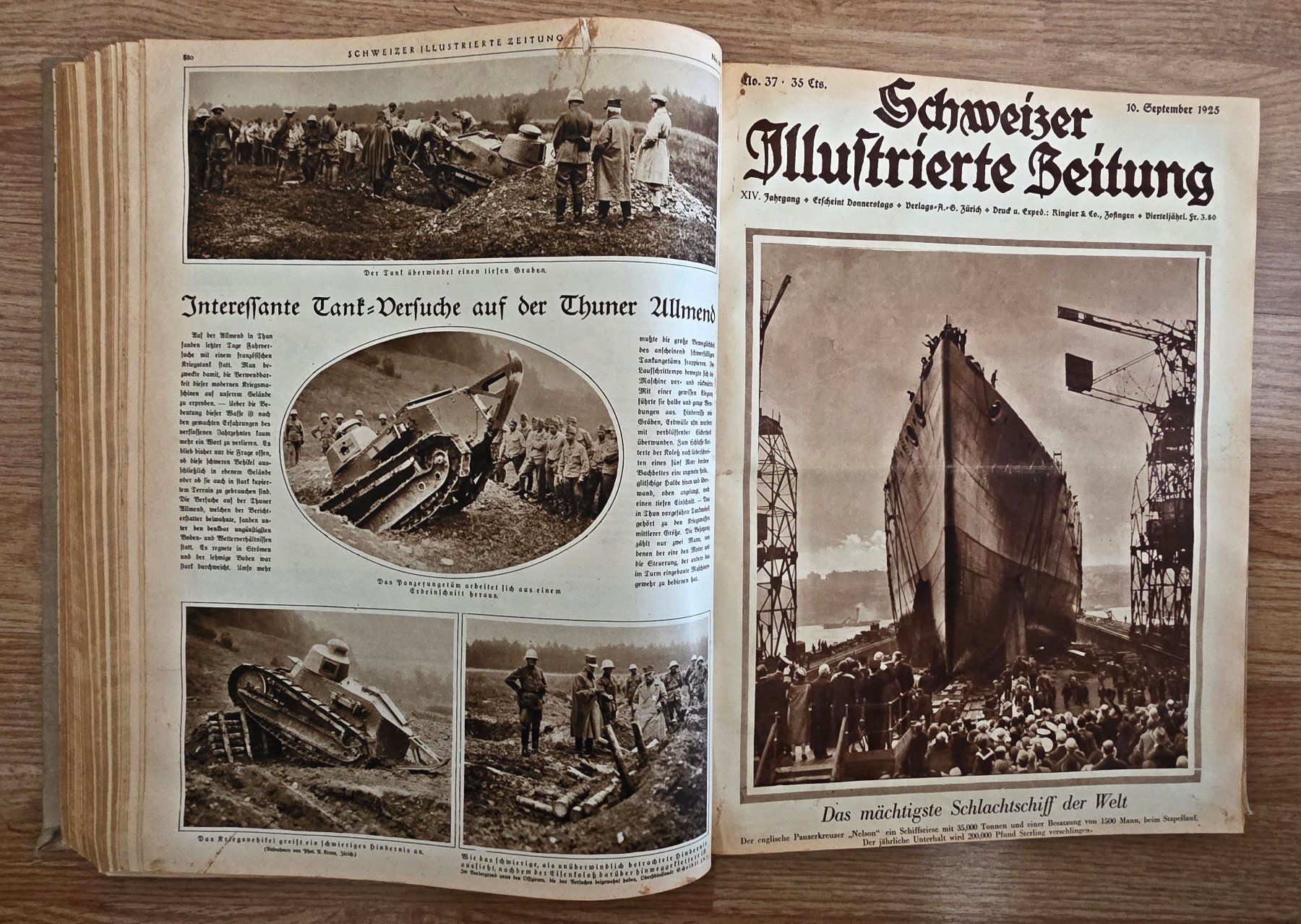Zeitschriften & Magazine: Schweizer Illustrierte - Jahr 1925 - komplett, gebunden – Gebraucht aus Basel von chrisKB 5