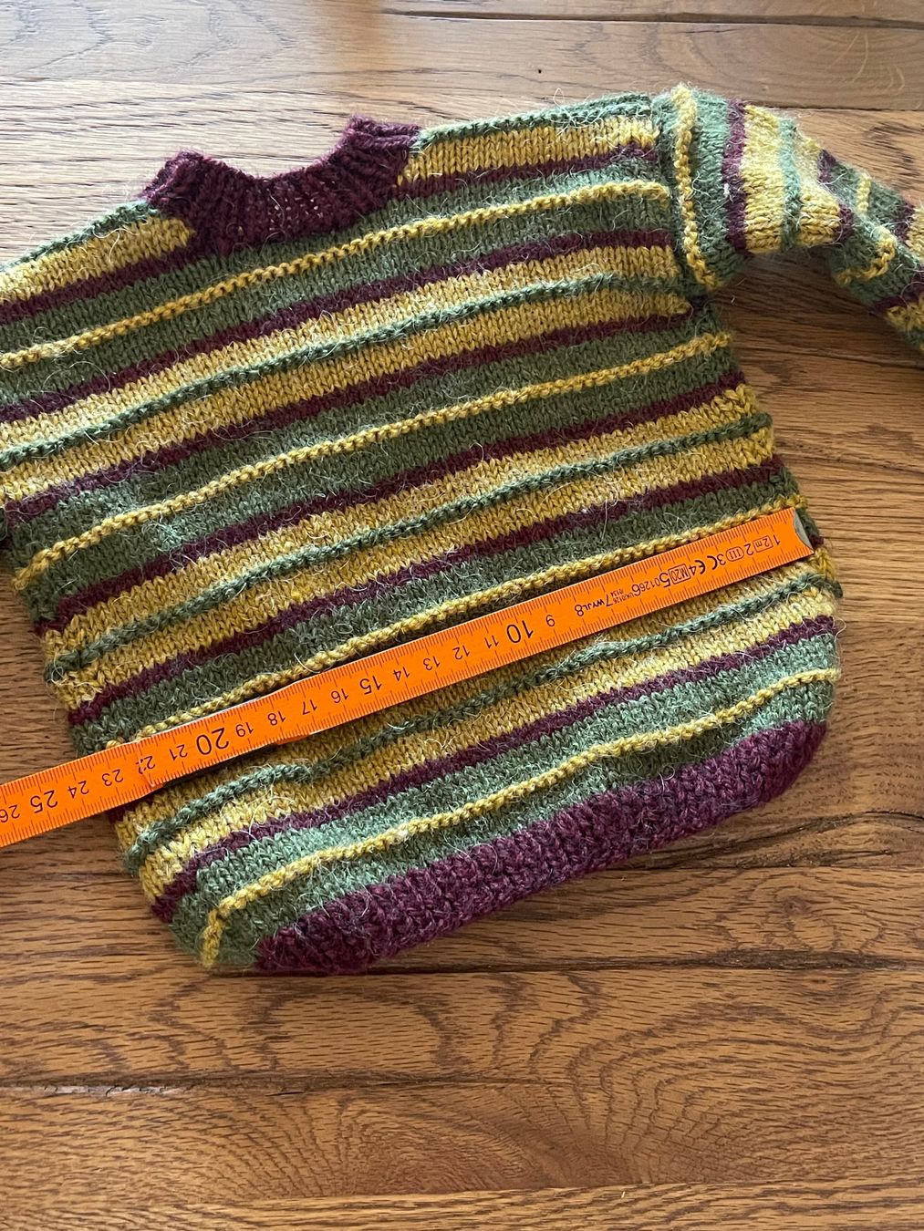 Maglioni & Felpe: Baby / Kinder Wollpullover Pullover gestreift handgestrickt – Usato da Zuerich venduto da Dorsi 2