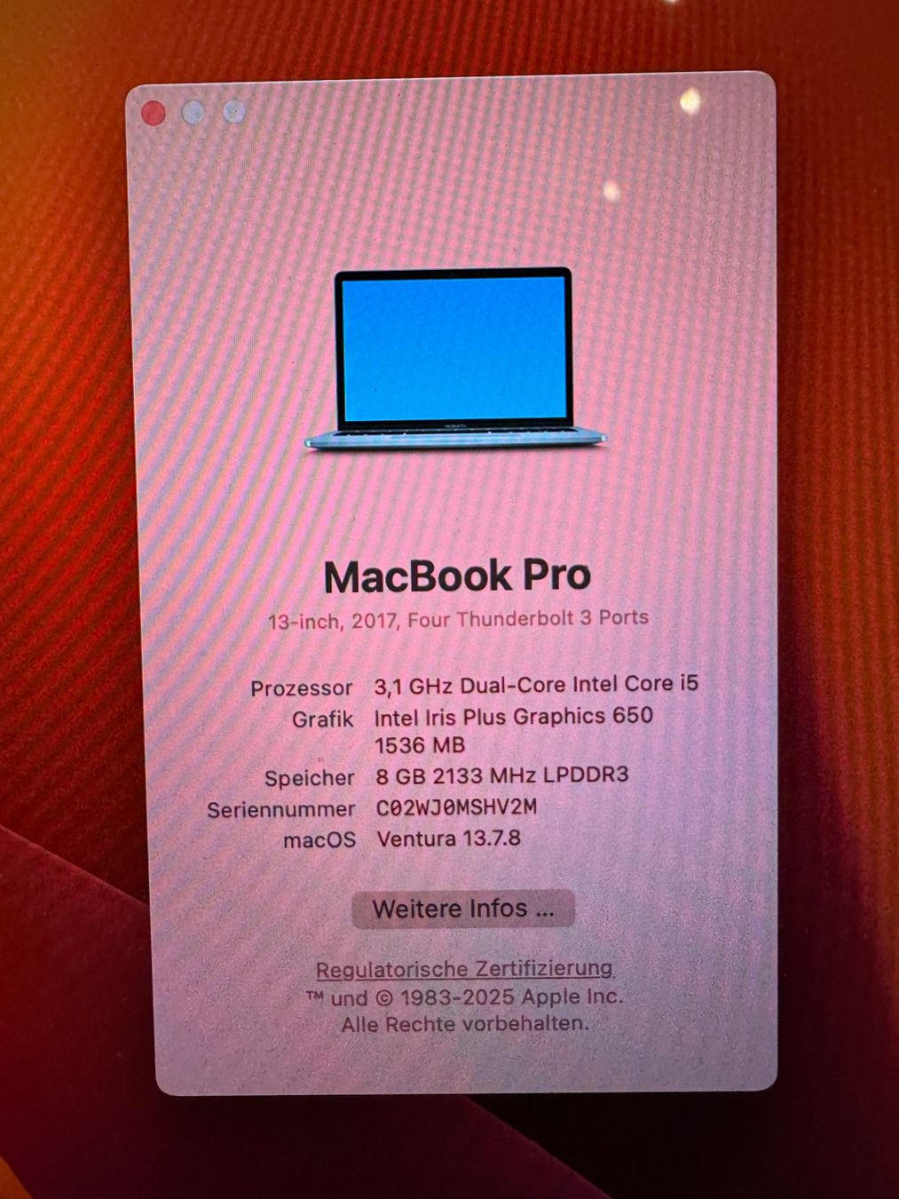 Apple Notebooks: MacBook Pro 13 – Gebraucht aus Adliswil von Busys 1