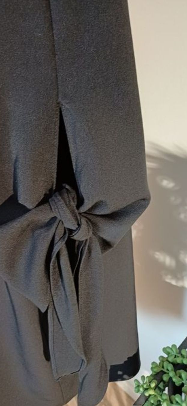 Vestiti: Schwarzes Midikleid mit Schleifen-Ärmel L – Usato da Arlesheim venduto da savina01 8
