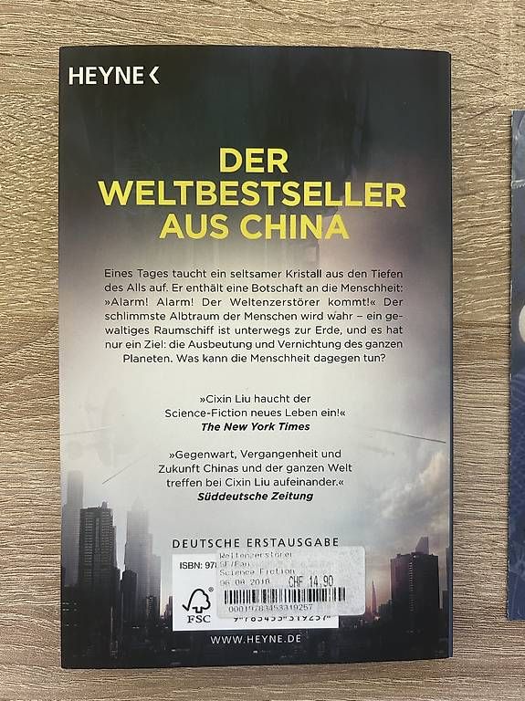 Libri: Weltenzerstörer Cixin Liu – Usato da Arbon venduto da Bobbyx777 1