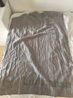 Lufthansa Wolldecke grau mit Logo gebrauchter Zustand