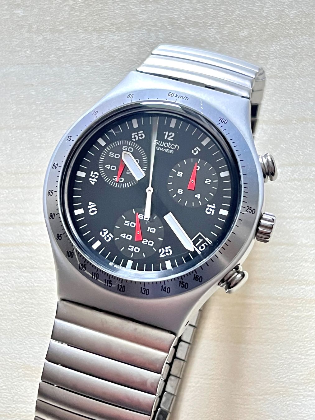 Swatch Orologi: Swatch Chronograph Uhr, Vintage – Usato da Grenchen venduto da chththl