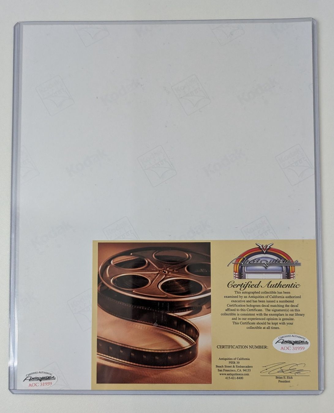 Autografi: Sean Connery & Harrison Ford Autogramm Echtheitszertifikat – Nuovo e nell'imballaggio originale da Bottmingen venduto da dan_c5wb 1