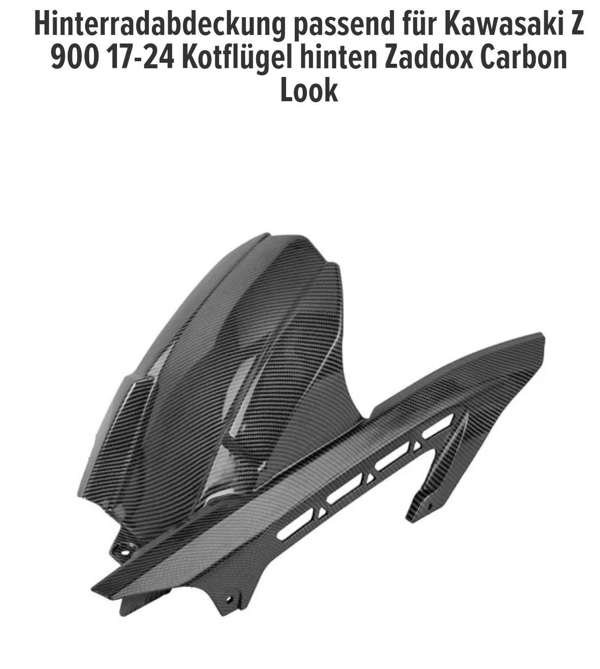Kawasaki Toutes les pièces détachées moto: Hinterradabdeckung Kawasaki z900 carbon – Neuf avec emballage d'origine à Giswil par Gin1990