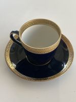 Zürcher Kunst-Keramik Tasse Untertasse Kobalt(I36)