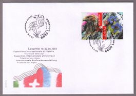 2003_1085+6_ALPENBLOCK TICINO_Tessin_FDC PAAR mit ET Adler !