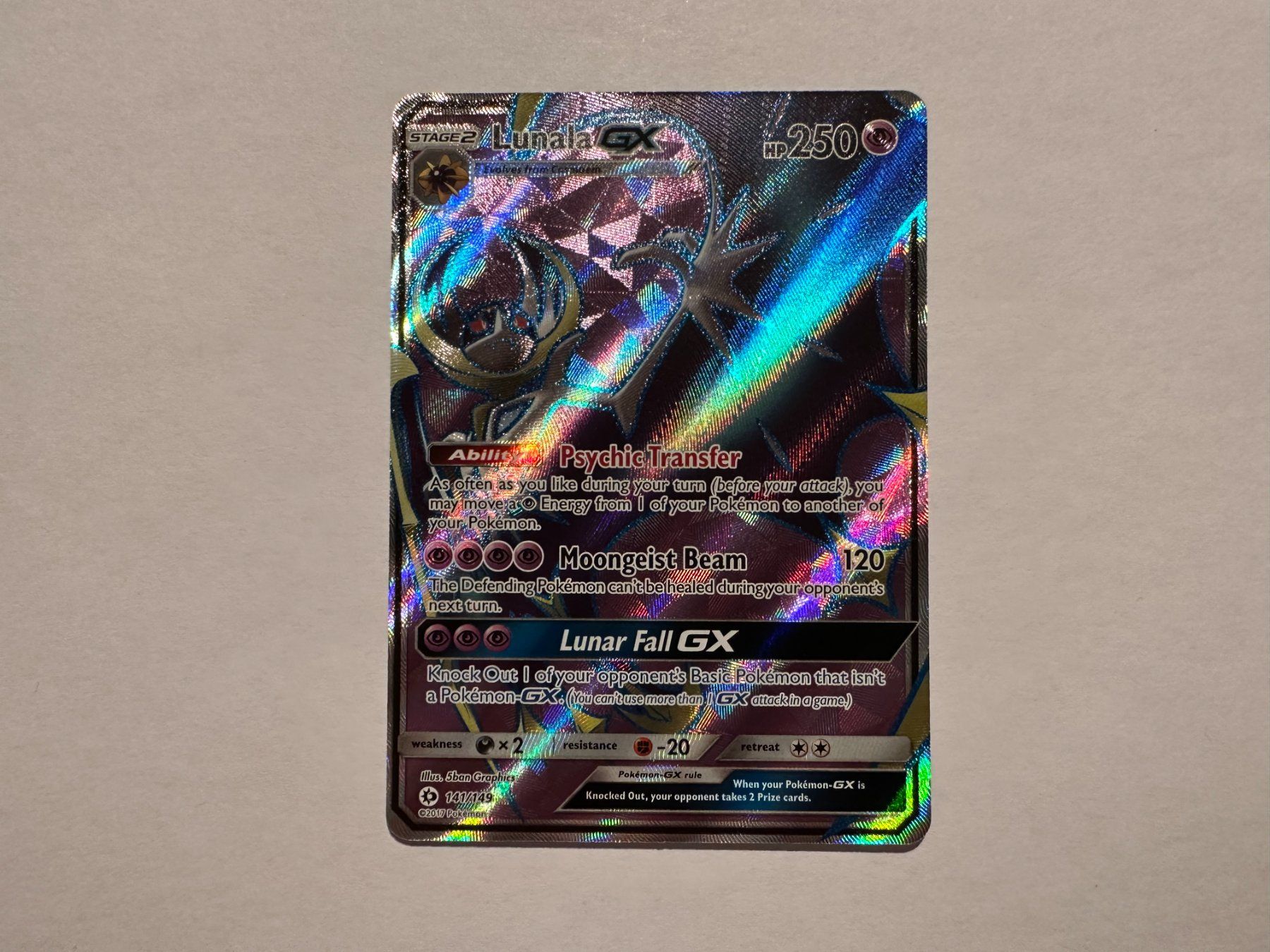 Pokémon Sammelbilder & Trading cards: Lunala GX Fullart Sun & Moon EN – Neu (gemäss Beschreibung) aus Hagendorn von Pokecollectorch 1