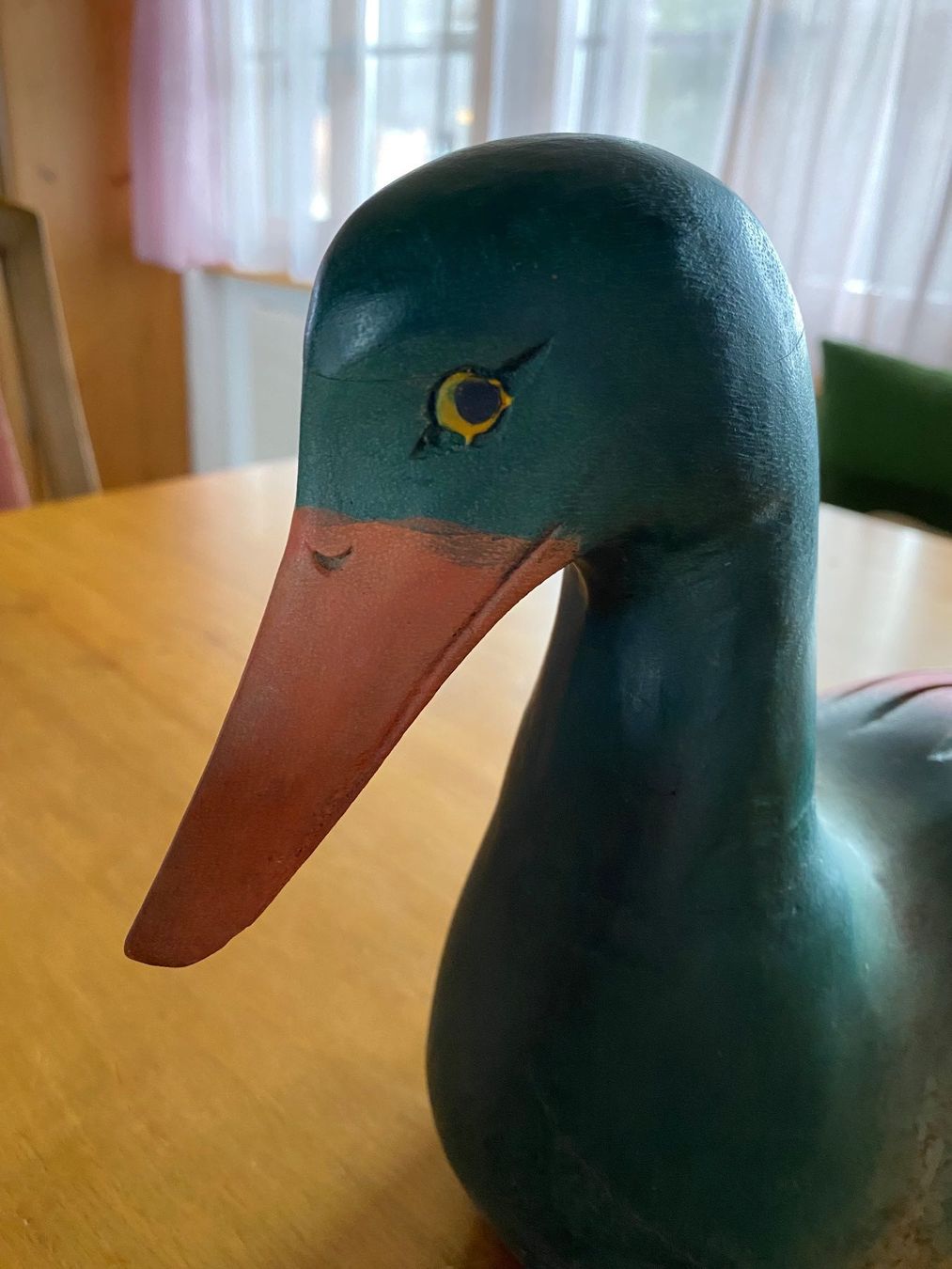 Statuette: Ente Holz, farbig, alt – Usato da Rosshäusern venduto da Reb_87sr 4