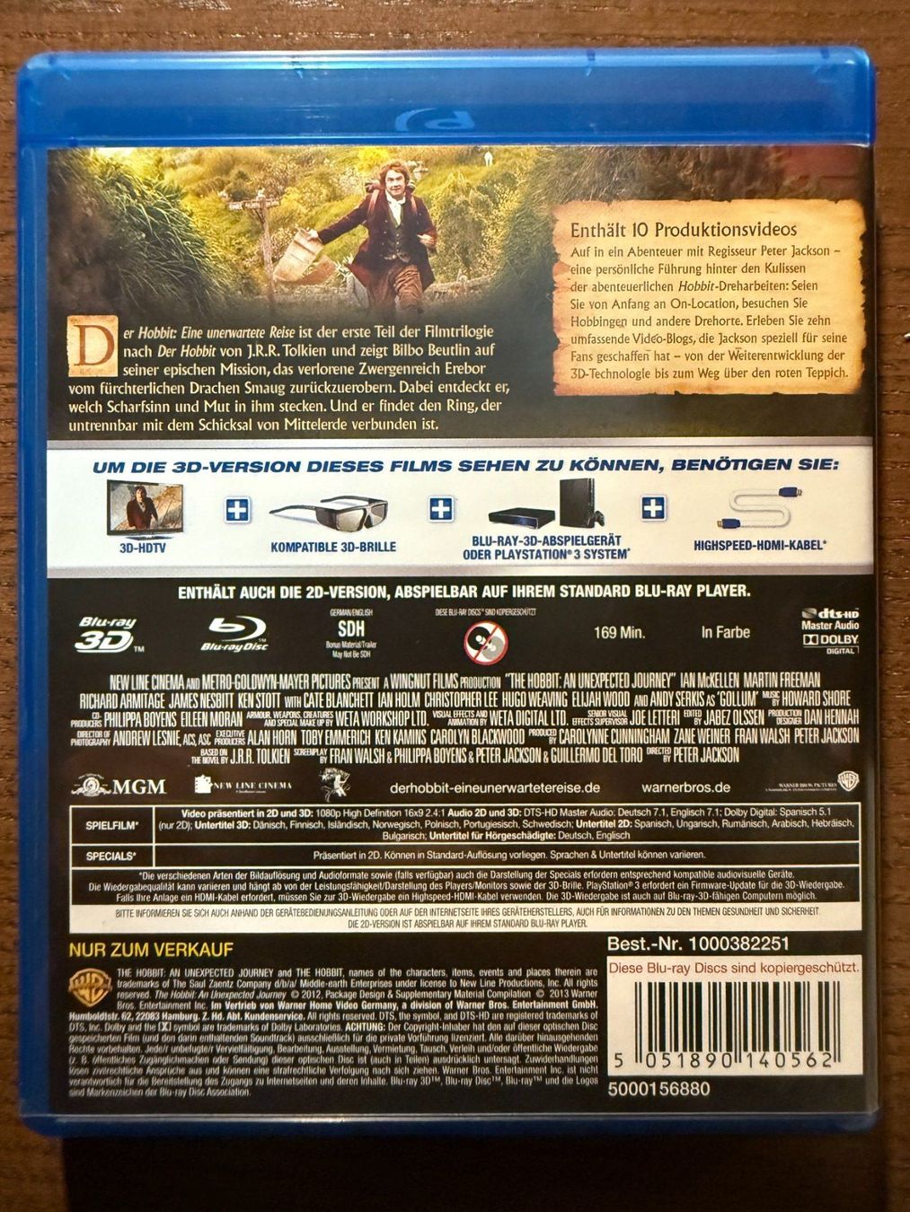 Tutti i DVDs: Der Hobbit - Eine unerwartete Reise 3D – Usato da Zürich venduto da Blu-ray_ZH 1