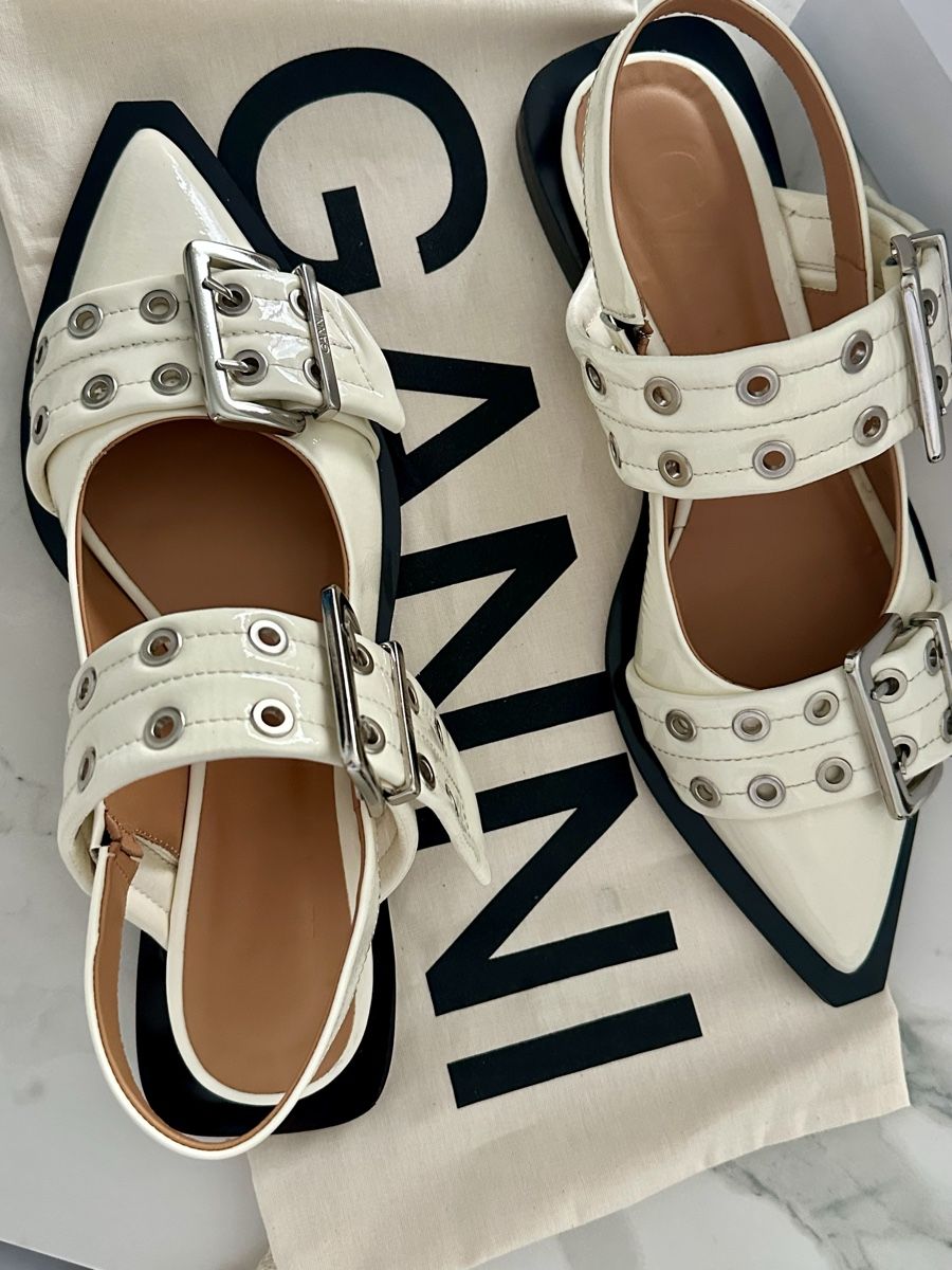 Scarpe da donna: Ballerine slingback GANNI – Nuovo e nell'imballaggio originale da Pregassona venduto da Ssarassin23 1