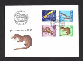 FDC Pro Juventute Serie 1996 J340 - J343 ET Bern 26.11.1996