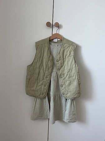 Wheat Kleid Gr. 116, hellgrün gestreift neu!