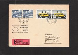 Eröffnungstag Kunsturn WM Basel 1950 , 14.Vll.1950