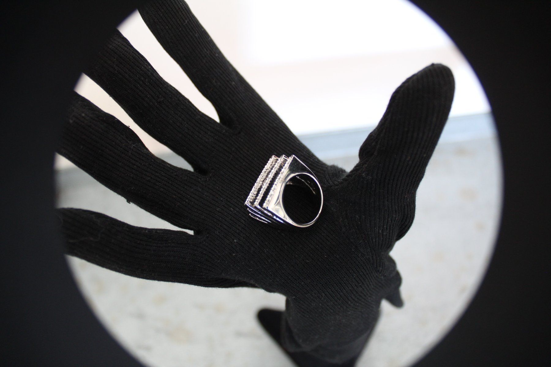 Anelli: Ring mit Strasssteine Gr. 55 - 17.5 – Usato da Locarno venduto da madame-tus-sauds 2