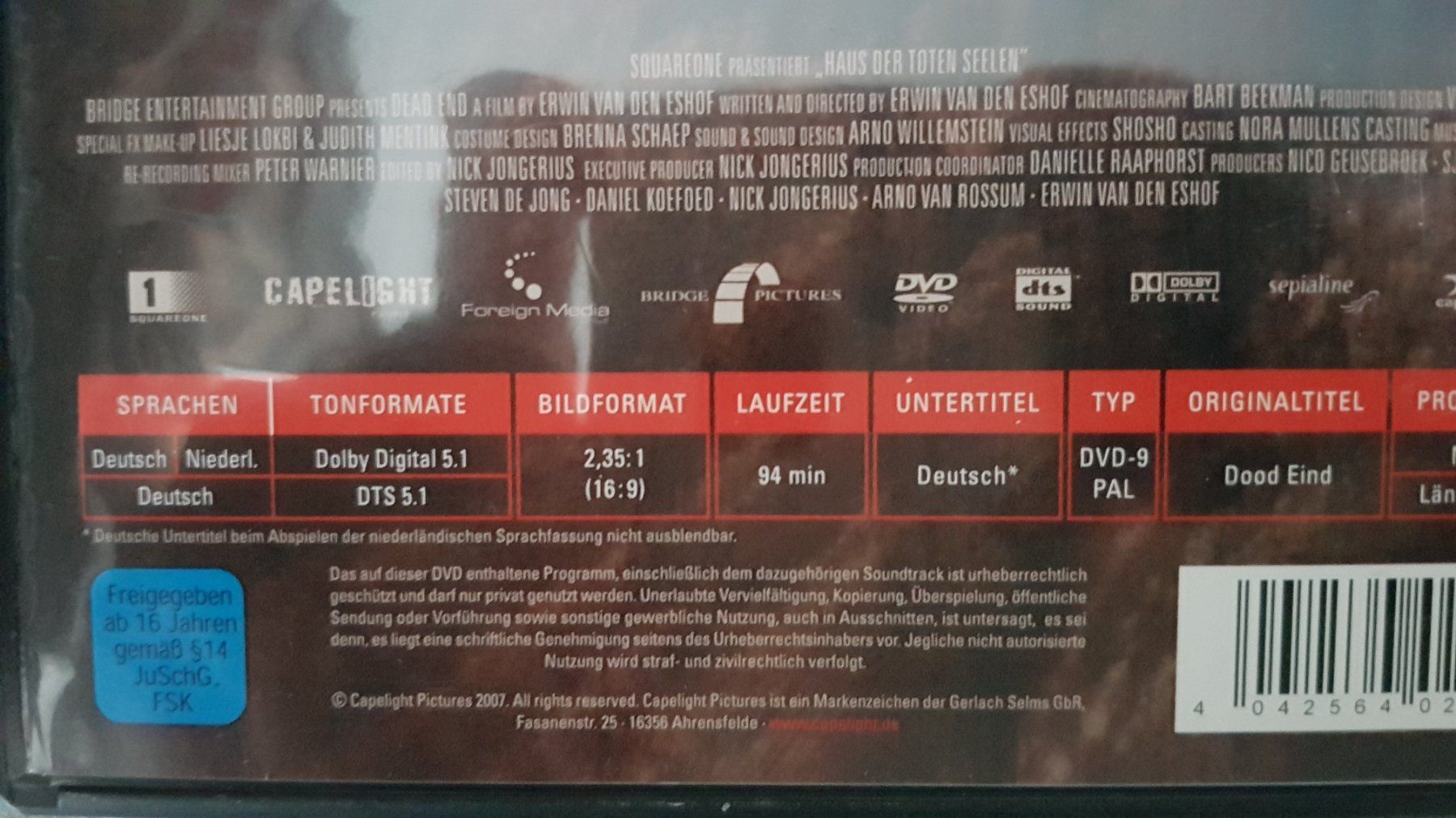 Tous les DVDs: DVD Das Haus der toten Seelen – D'occasion à Oetwil am See par fineli2 1