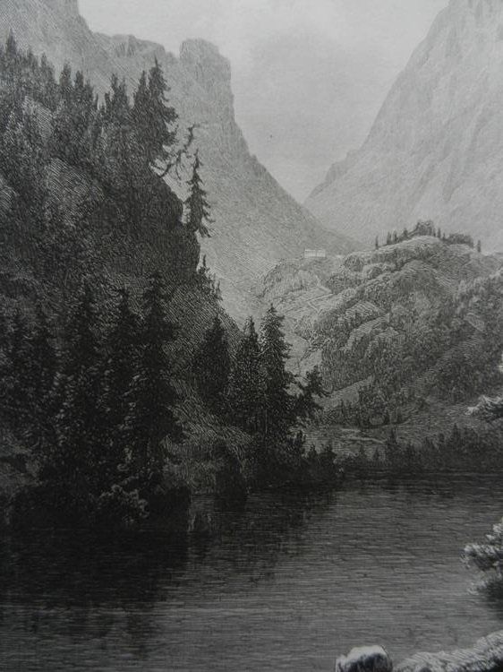 Incisioni: Passage Albula von C. Huber – Usato da Risch venduto da Antikfee 3