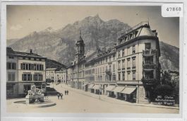 Glarus - Bahnhofstrasse mit Wiggis
