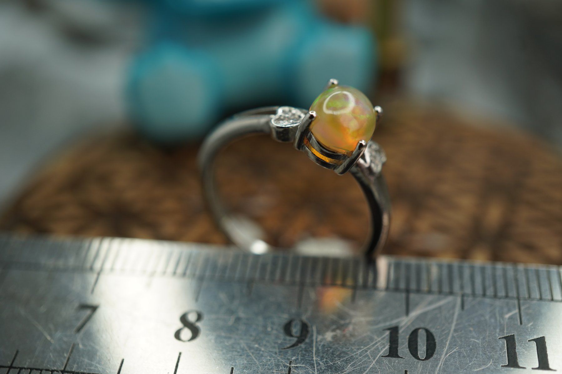 Minerali & Pietre curative: Opal Edel    ring Grösse  Variabel     (Räumung!) – Nuovo e nell'imballaggio originale da Eschenbach SG venduto da topstone 2