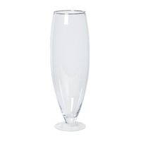 Vase Pokal gross aus Glas 67cm hoch