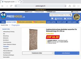 Insektenschutzvorhang Tür Wohnmobil beige 100x220cm