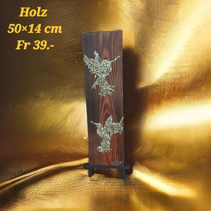 Foto & Immagini: Holzbild Goldene Kolibri Handarbeit – Nuovo (secondo la descrizione) da Luzern venduto da Bbig