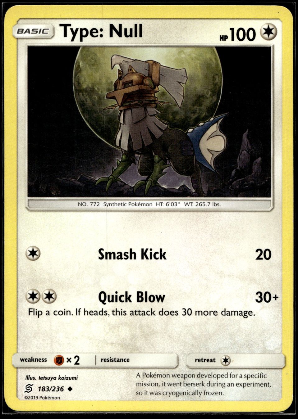 Pokémon Sammelbilder & Trading cards: Type: Null (UNM EN 183/236) – Gebraucht aus Affoltern am Albis von Chiesa_5