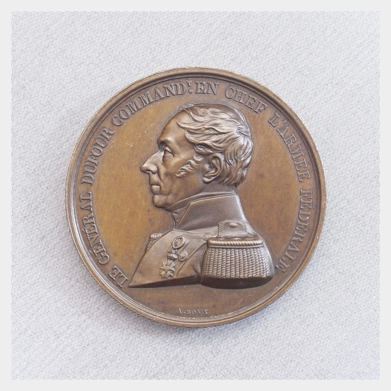Medaglie: General Guillaume Henri Dufour 1847 – Usato da Flamatt venduto da samowarow 2