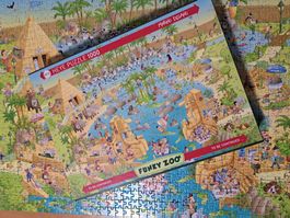 Puzzle Marino Degano, Nile Habitat, 1000er, Funky Zoo