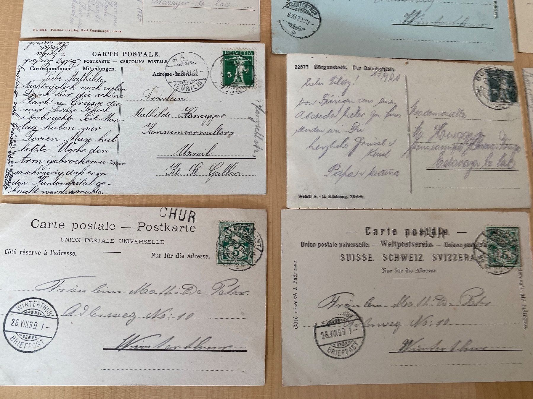 Cartoline postali: Lot Ak Nr 2 – Usato da Mosnang venduto da Goldwasser 6